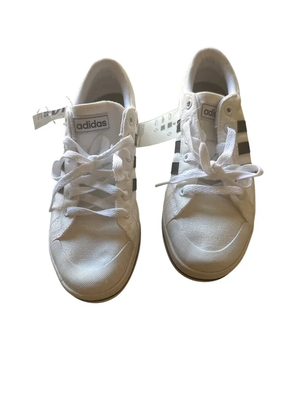 Adidas Size 7.5 Lace Up Athletic Running Sneakers Women White NEW - Image 6