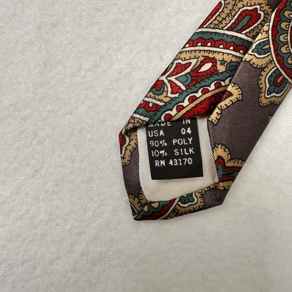 Camden Court Men’s Necktie Gray Multicolor Presley Office Classic - Image 4