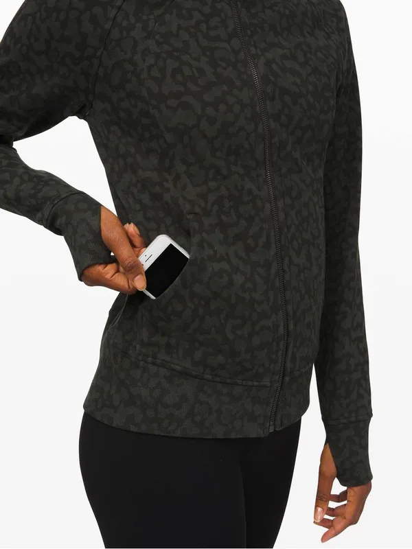 Lululemon Scuba Hoodie *Light Cotton Fleece Formation Camo Evergreen Multi - Image 2