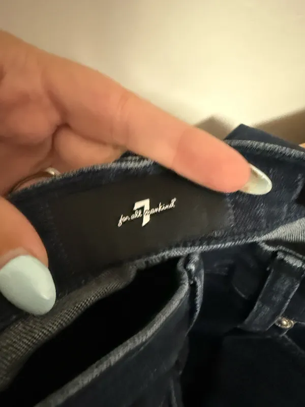 7 For All Mankind Jeans Bootcut Dark Wash - Image 6