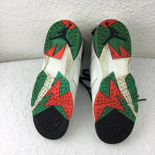 Nike Jordan Size 6 Youth Retro Basketball 705417-138 White Verde Sneakers - Image 5