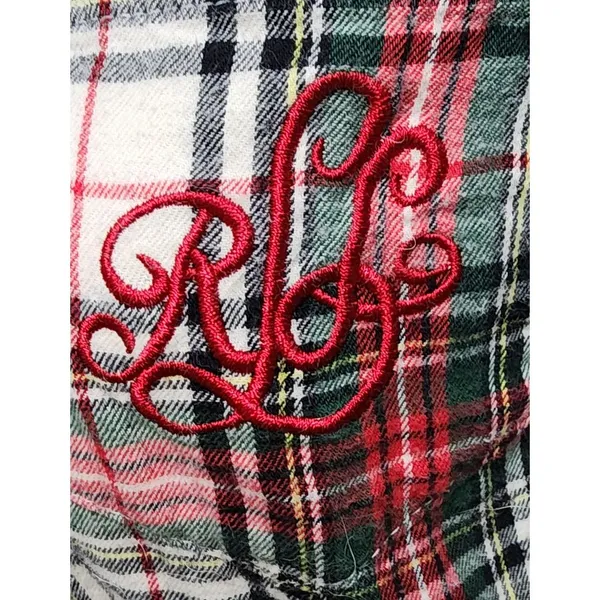 Ralph Lauren‎ Plaid Flannel Pajama Top Cozy Button-Down Sleepwear - Image 7