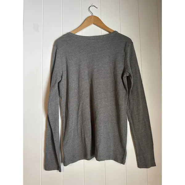 Alternative Apparel Gray Cotton Blend Long Sleeve Pullover Shirt NWT Women's L - Image 4