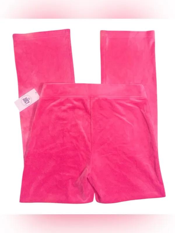 NWT! Juicy Couture Pink Velour Track Pants! - Image 4