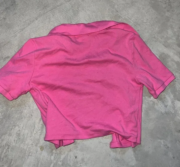 Aritzia Sunday Best Audio Top - Cropped Knit Buttondown Polo - Image 3