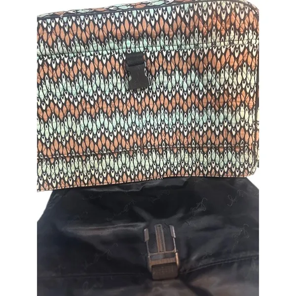 Vera Bradley Brown Multi-Color Sierra Stream Pattern Laptop Messenger Bag Women - Image 2