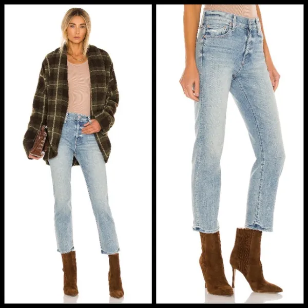 💕MOTHER SUPERIOR💕 Scrapper Ankle Jeans Light Wash Rigid Wild Calling 28 NWOT - Image 7