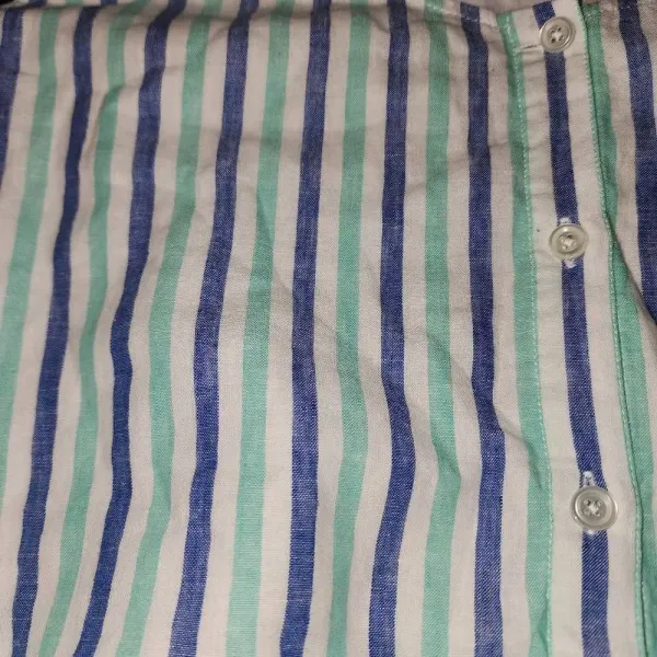 Vineyard Vines Womens Hope Bay‎ Striped Button Front Short Romper Large - Image 3