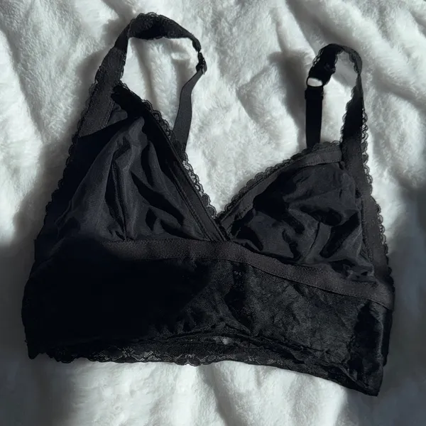 No Boundaries Black Lace Bralette No Padding NWOT Size XL - Image 8