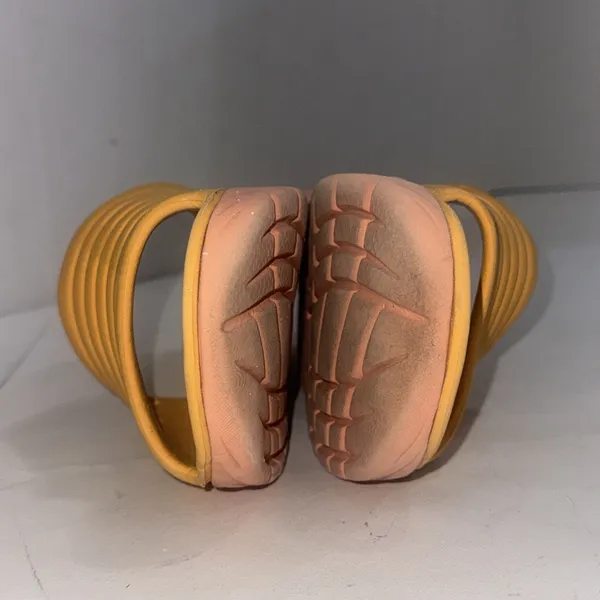 HOKA One One Unisex Orange Yellow Molded Ora Recovery Slide Sandals Size W10 M8 - Image 5