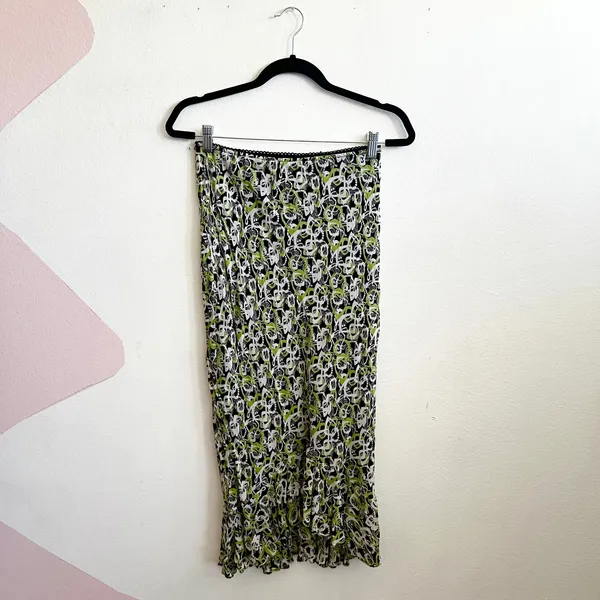 Style & Co Y2K Maxi Skirt‎ 2000s Abstract Boho Long Skirt Women's Flowy Sz 4 - Image 2
