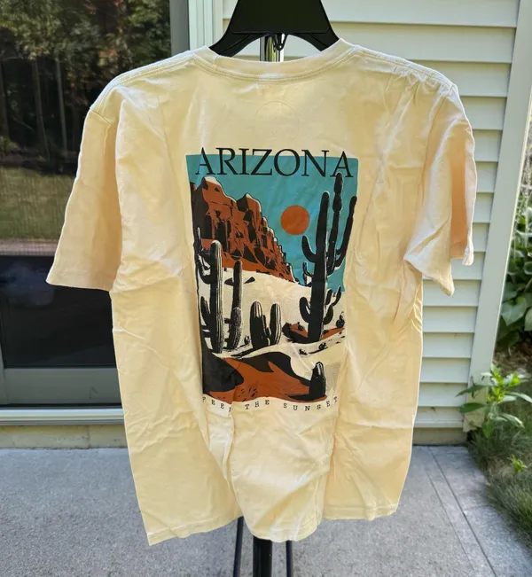 Men's Arizona Desert Vibes Cotton Tee XL - Image 2