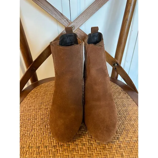 Steve Madden Gasto rust suede square toe booties size 10 - Image 3