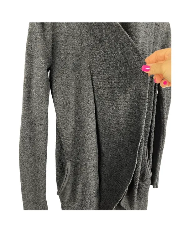 Barefoot Dreams CozyChic Lite in Black‎ Front Pockets Size XS - Image 6