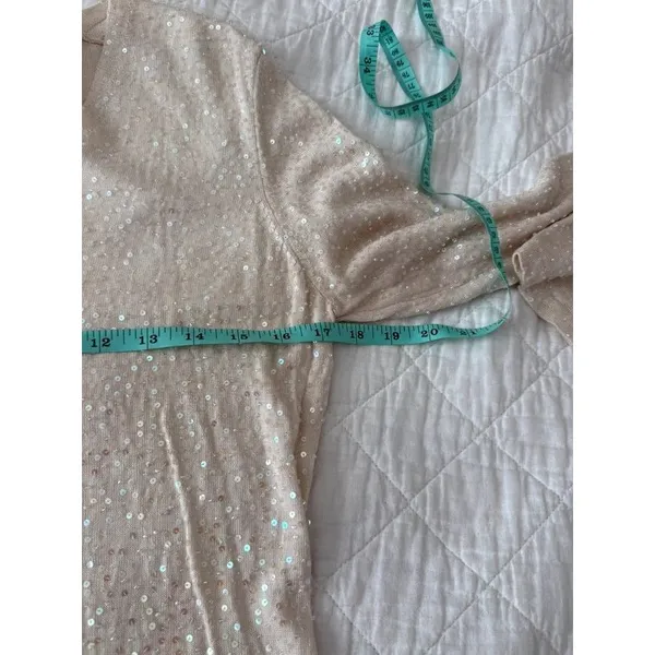 Magaschoni Silk Cotton Sequin knit sweater - Image 4