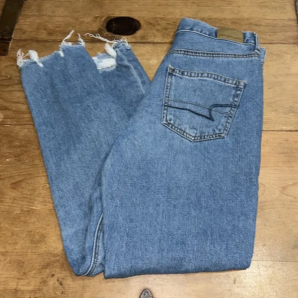 American Eagle Denim Distressed Mom Jeans Size 2 - Image 3