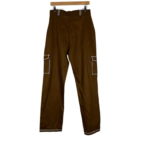 NWT PrettyLittleThing Cargo Pants Womens 6 Paint Splatter Streetwear Y2K Edgy - Image 6