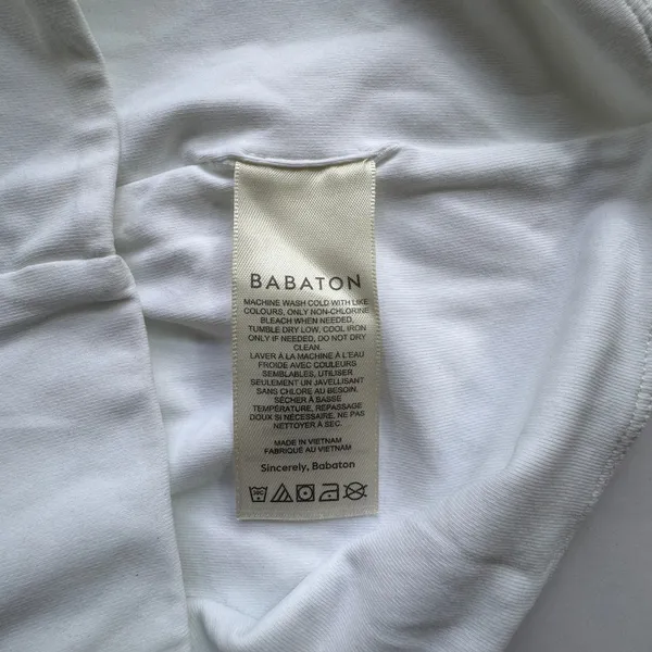 Babaton Aritzia Contour Muscle Tank White‎ Womens S Sleeveless Cropped Crew Neck - Image 7