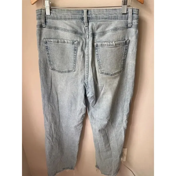 Wild Fable Highest Rise Straight Distressed Jeans Size 12 - Image 3