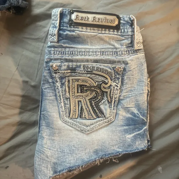 Rockin rival, distressed, and embroidered jeans - Image 2