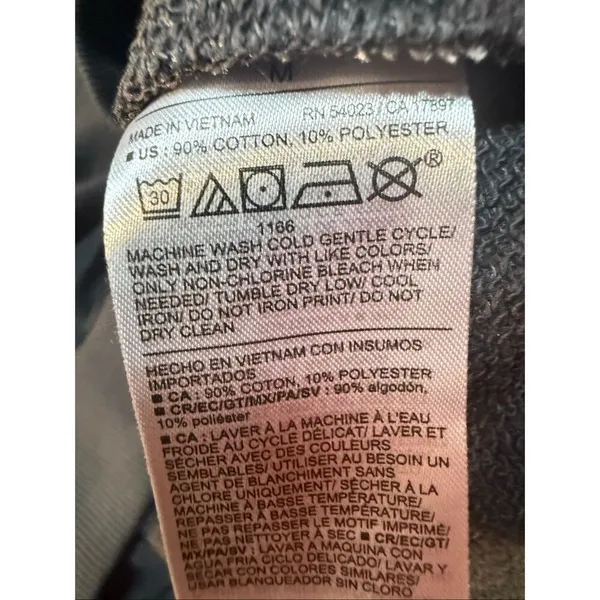 Old Navy SoComfy Oversized Logo Half-Zip Sweatshirt Gray Sz M NWT - Image 4