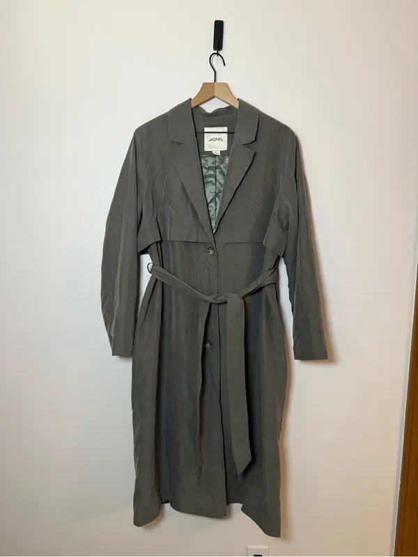 Monki Soft‎ Trench Coat - Image 2