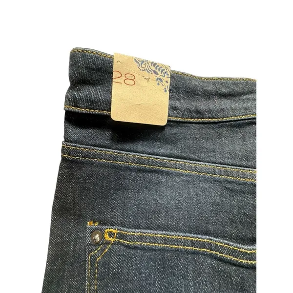 NWT PILCRO Anthropologie 28 Split Hem Straight Leg Jeans Stretch High Rise R11-7 - Image 16