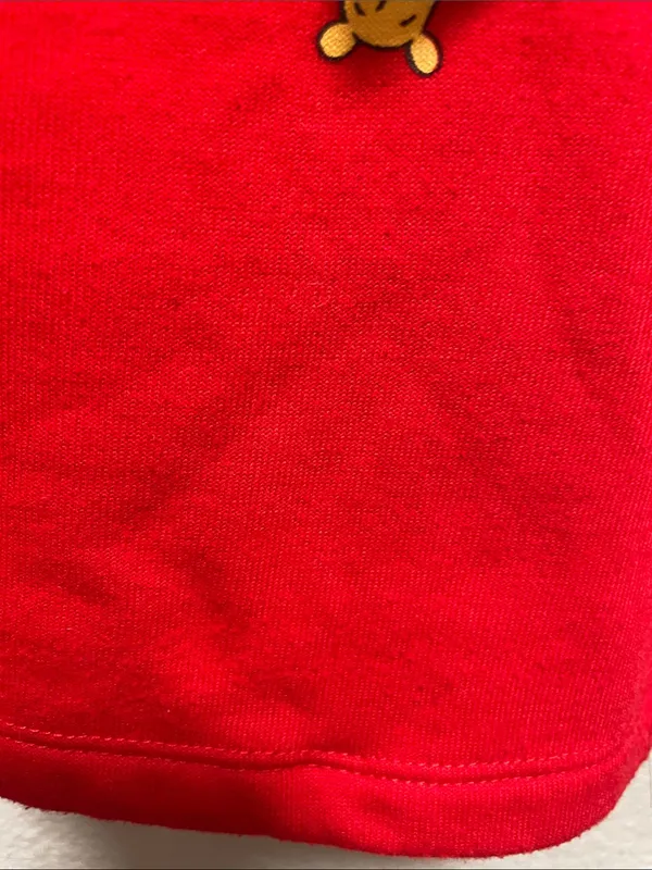 Disney Red Winnie the Pooh Cropped Hoodie Sweatshirt - Women - Image 8