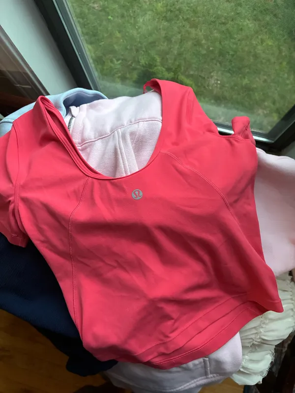 Lululemon raspberry coral align tee shirt - Image 5