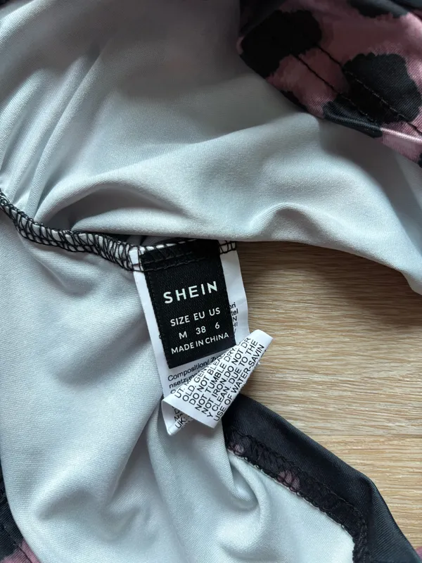 Shein Top Tank Cropped Cheetah - Image 4