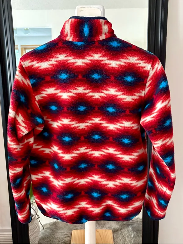 PATAGONIA Synchilla Snap T Fleece Pullover Wild Desert Classic Red - Image 2