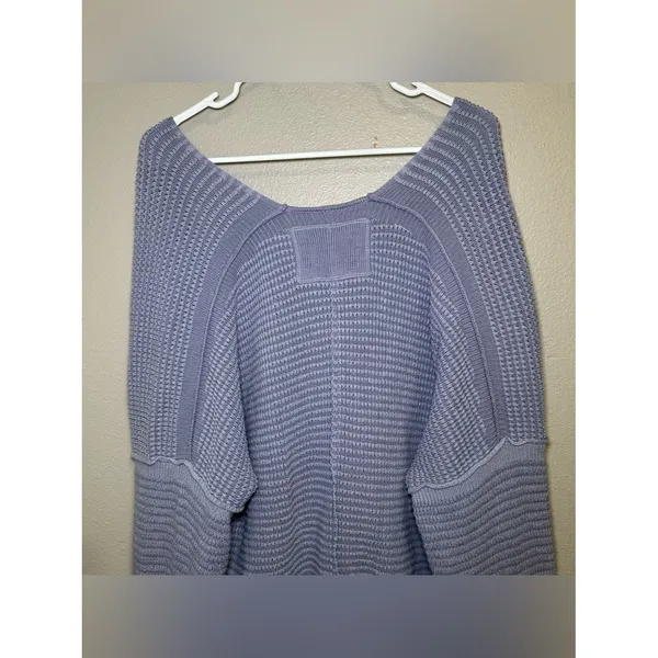 Free People Into You Purple Knit Pullover Oversized Sweater Women’s Size Medium - Image 6