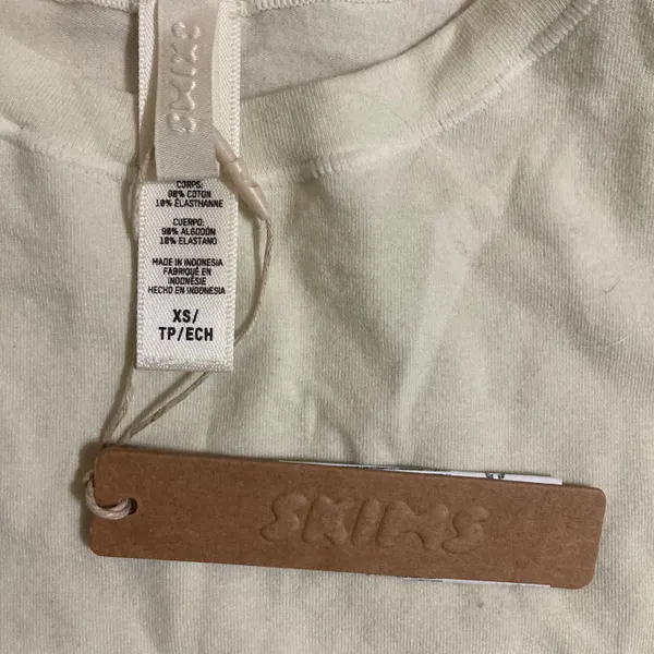 SKIMS Cotton Jersey T-Shirt XS - Image 4