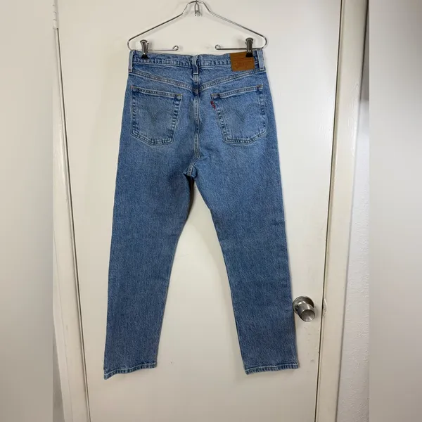 Levi’s big E reproduction button fly 501 straight blue jeans 30 - Image 4