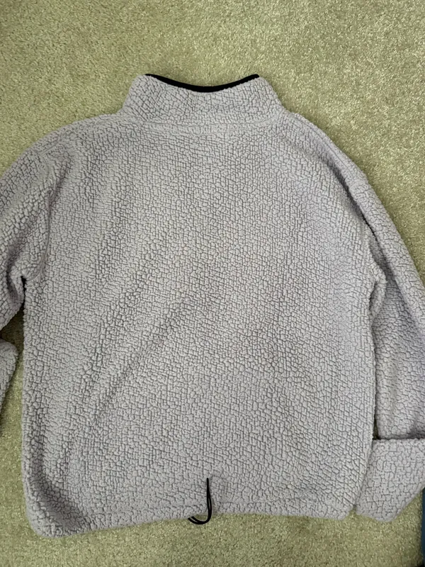 Purple Sherpa Quarter Zip Size M - Image 3