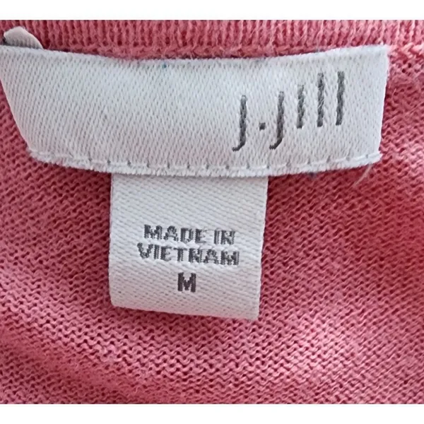 J. Jill‎ Soft Pink Long Sleeve Crewneck Sweater Cotton Blend Casual Comfort - Image 6