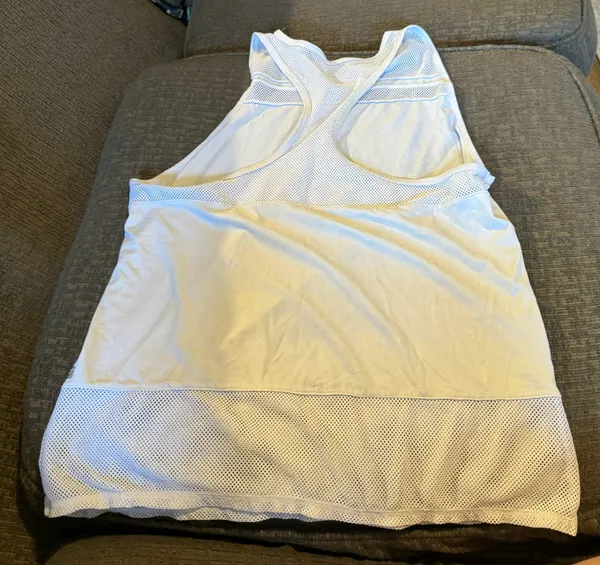 White Workout Tank - Image 2