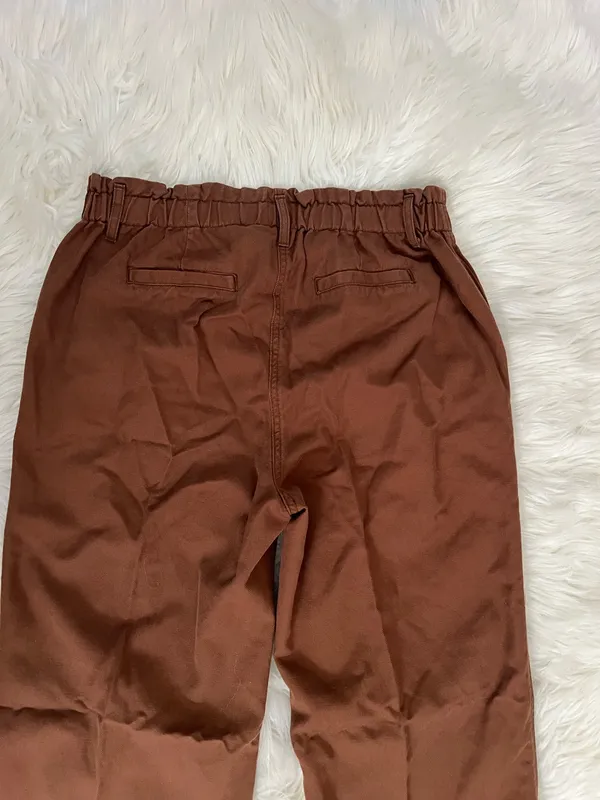 GAP Easy Twill Brown Straight-Leg Pants Size Medium  - Image 10