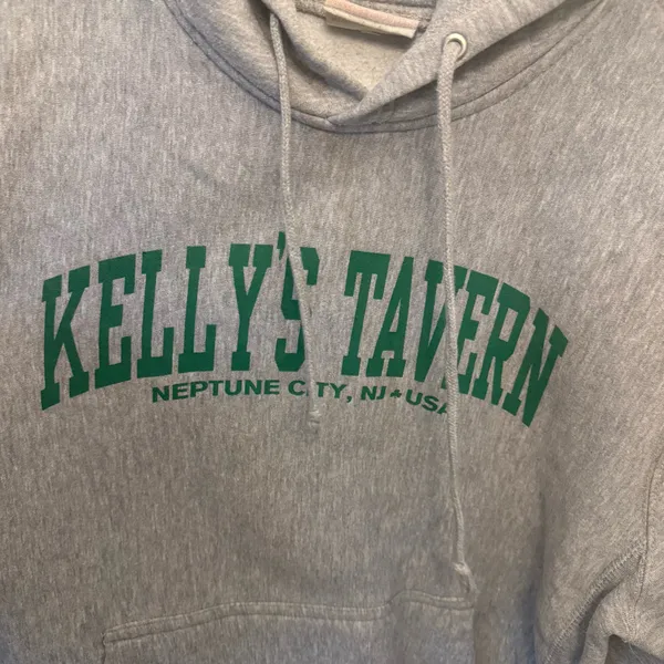 Oversized Graphic Hoodie Gray Size M - Image 4