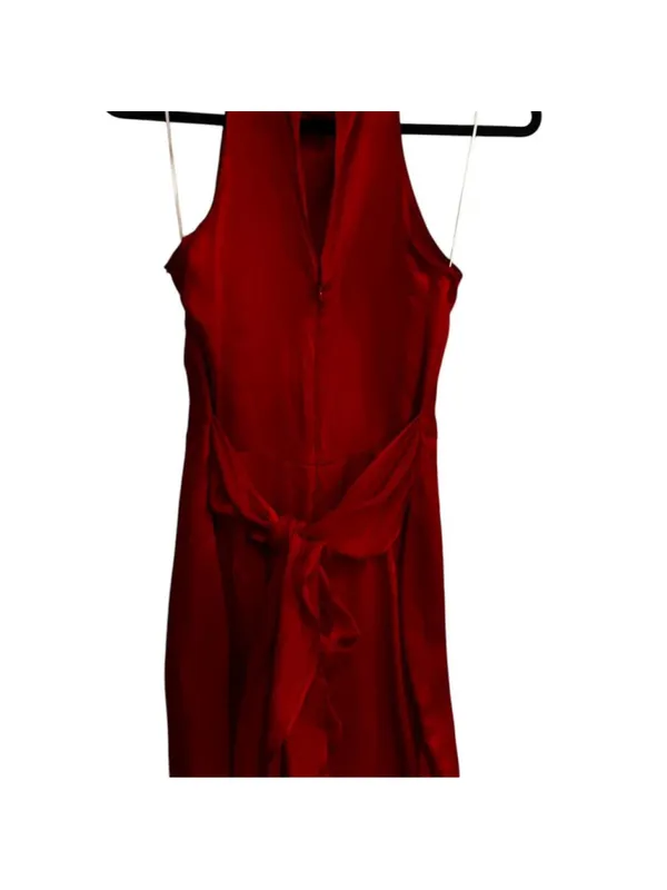 superdown Red mini dress with a precious tie accent belt - Image 2