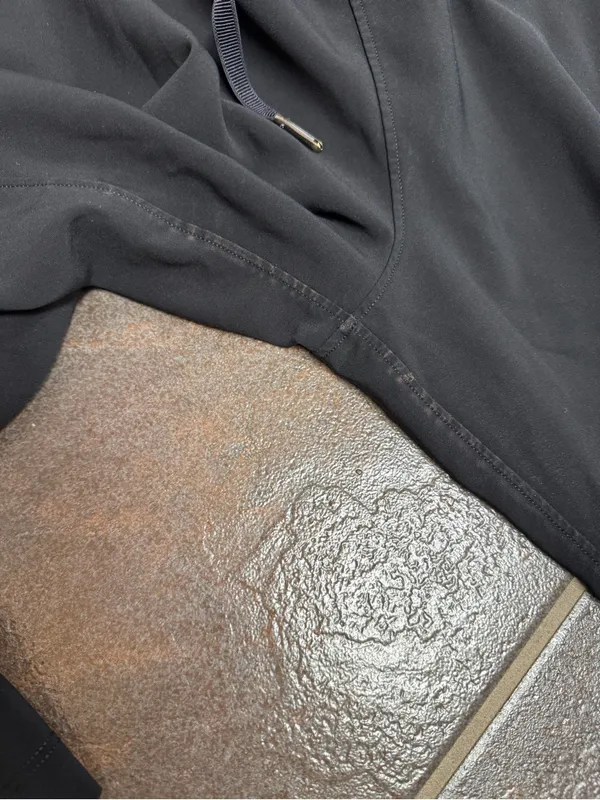 Lululemon On The Fly Pants Drawstring Waist Pull On *Woven 28" Black 6 - Image 9