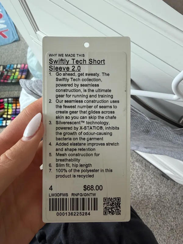 Lululemon grey short sleeve swiftly tech - Image 5