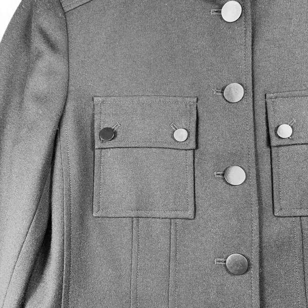 Talbots Womens Black Military Style Blazer Stand Collar Button‎ Front Jacket 6 - Image 4