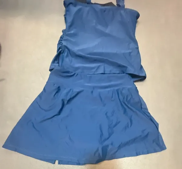 Blue Tankini Swimsuit Set Size M - Image 6