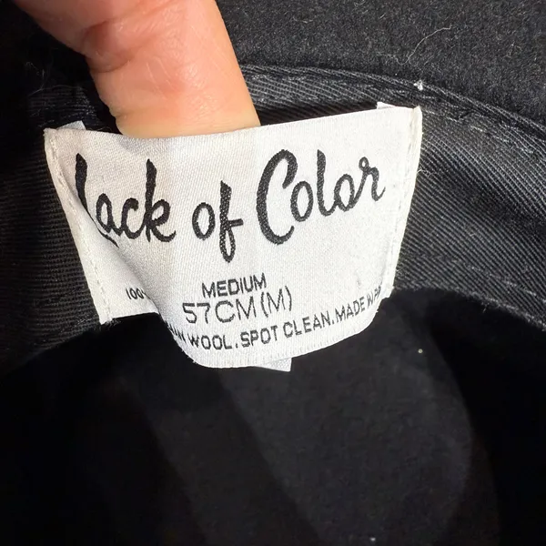 Lack of Color Black Australian Wool Rancher Hat Wide Brim Sz M - Image 8