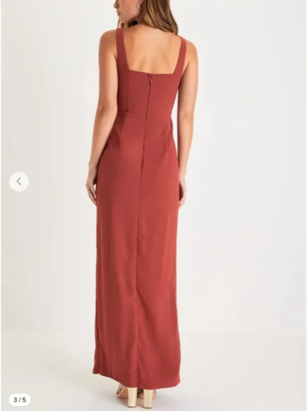 LULU's Prom Wedding Bridesmaid Special Event Classic Elegant Maxi Dress - Image 2