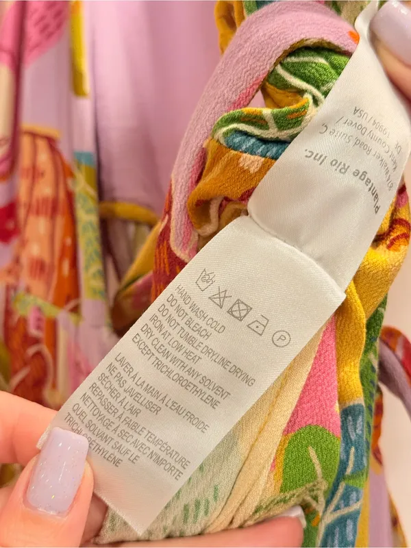 Farm Rio Beaks & Bananas Maxi Wrap Dress Tropical Vacation Midi Size M - Image 13