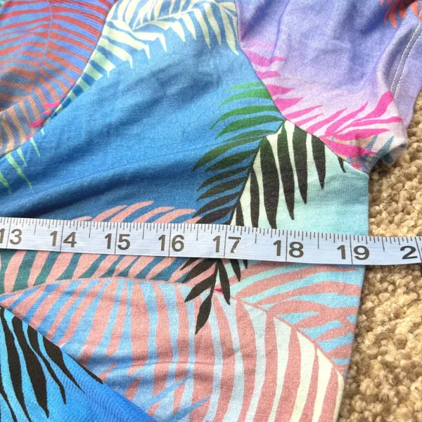 Soft Surroundings Maxi Dress Women‎ M Anya Tropical Twist Front V Neck - Image 9