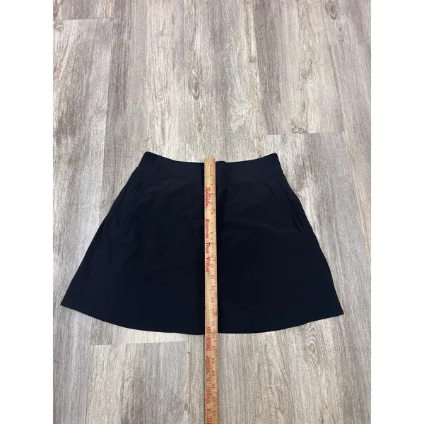 Athleta Ace Skort Black Athletic Golf Tennis Skirt with Pockets Size 8 - Image 6