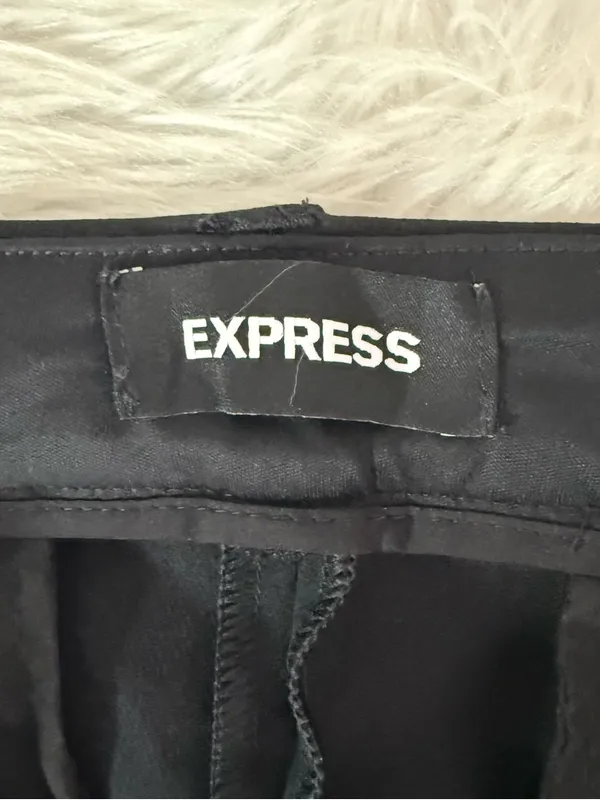 Express Super Soft Mid Rise Bootcut Pants Black Size 12 Long - Image 3